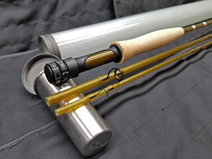 7′ 3 wt. S-Glass 3 piece Fly Rod w/Fiberglass Rod Tube and Rod Sock –  Yellowfin