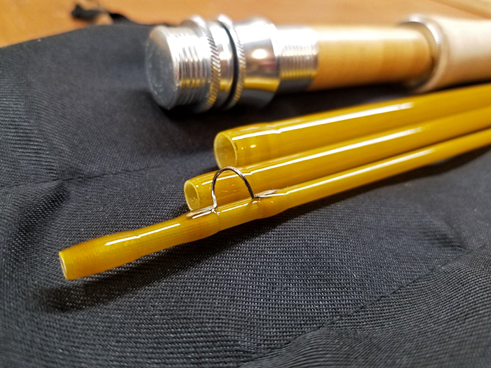 7′ 6″ 4 wt. S-Glass 4 piece Fly Rod – Yellowfin